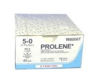 Suture Prolene 5/0 Blue W8006T - Hillside Medical Supplies